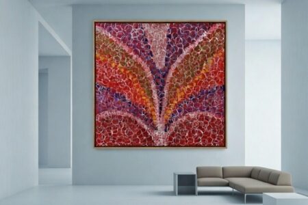 Pintura abstrata intuitiva utiliza ferramentas exclusivas para propor reflexão e bem-estar visual
